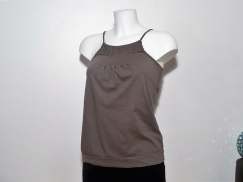 Top/ Tee Shirt 100% Coton Marron- Taille S- Naf Naf 10 Paris 15 (75)