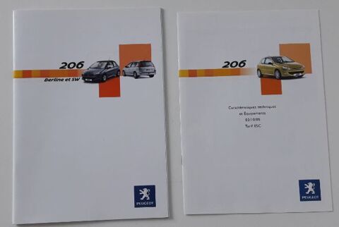 Brochure commerciale PEUGEOT 206 OCTOBRE 2005 5 Metz (57)