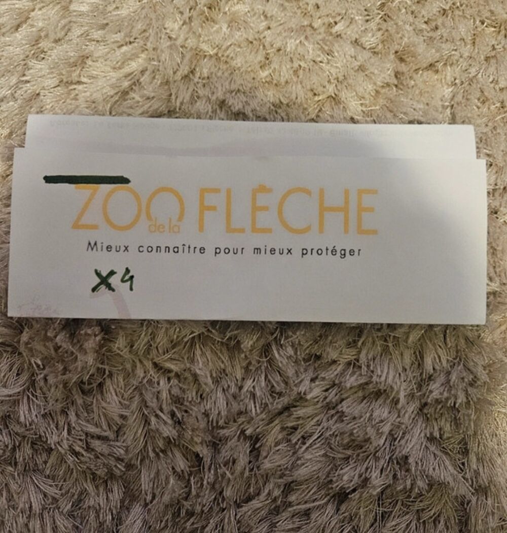 Zoo La Fl&egrave;che 4 entr&eacute;es Billetterie