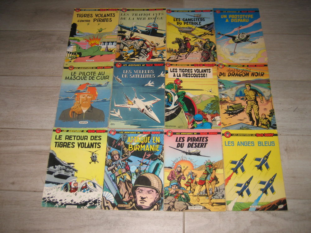 lot 12 bd BUCK DANNY souples dupuis ann&eacute;es 60/70 Livres et BD
