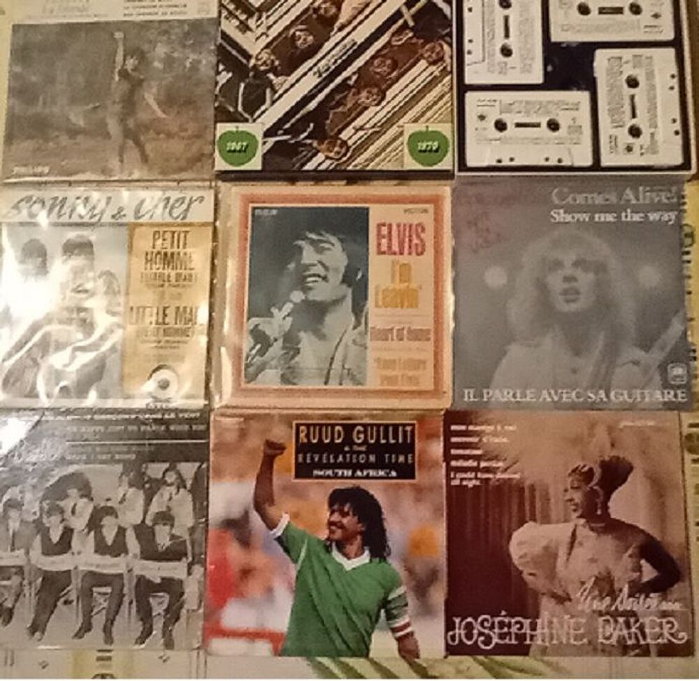 DISQUES VINYLES &agrave; 1€ CD et vinyles