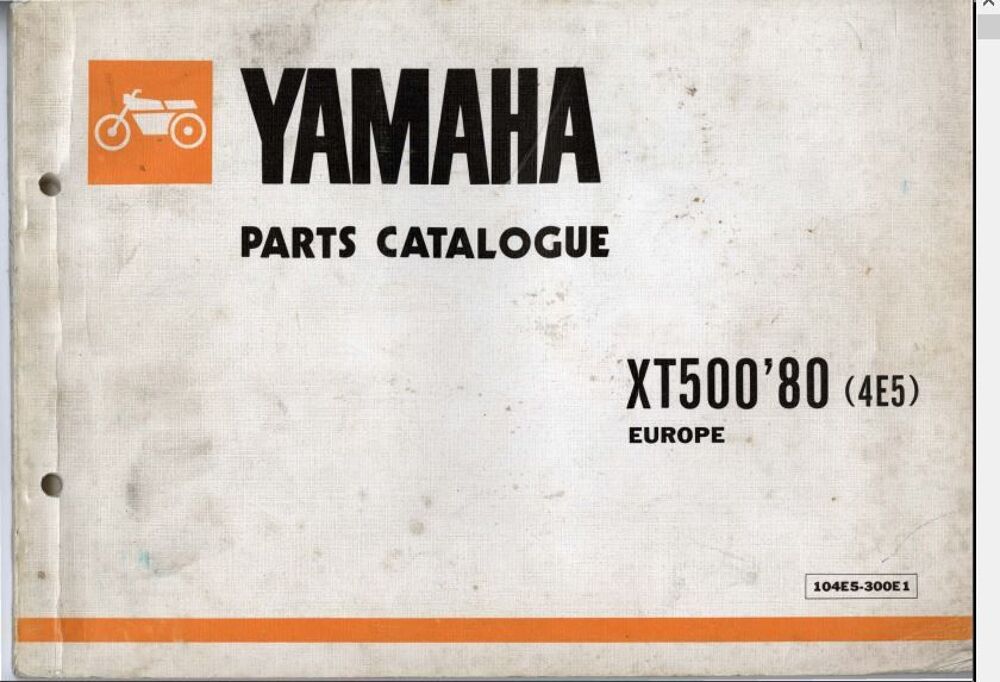 Manuels de r&eacute;paration yamaha 500 XT Livres et BD