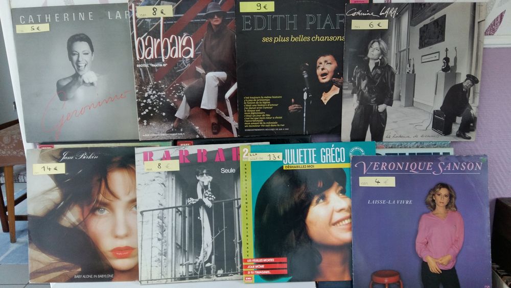 DISQUES VINYLS : grandes chanteuses francaises CD et vinyles