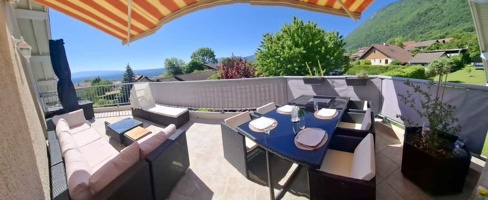 Vente Appartement Appartement-Maison en Attique 1er-jardin 150 m2, terrasse balcon 25 m2, vue dégagée Jura, Alpes Collonges