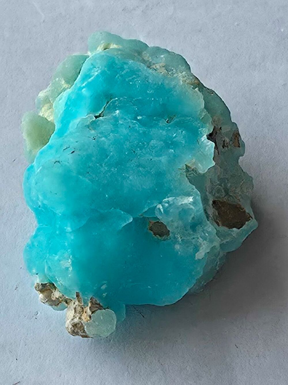H&eacute;mimorphite Bleue Mamelonn&eacute;e du Congo-Pierre de Collection 