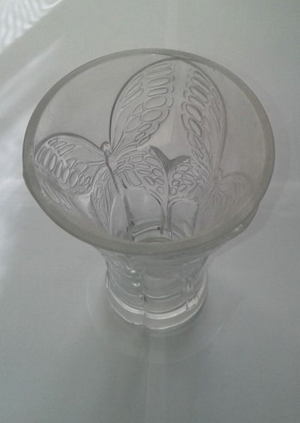 Vase vintage en cristal Dcoration