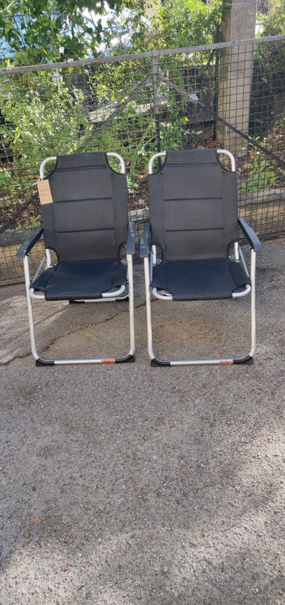 2 chaises pliantes Jardin