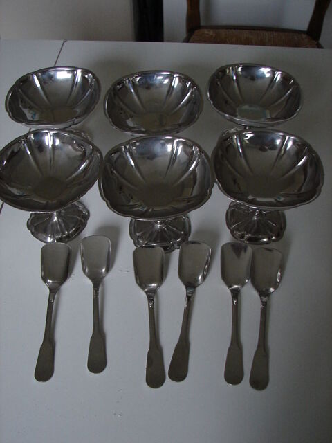 Lot de 6 coupes  glace ou dessert   8 Chauny (02)