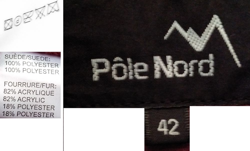 Veste su&eacute;dine 3/4 fourr&eacute;e Vtements