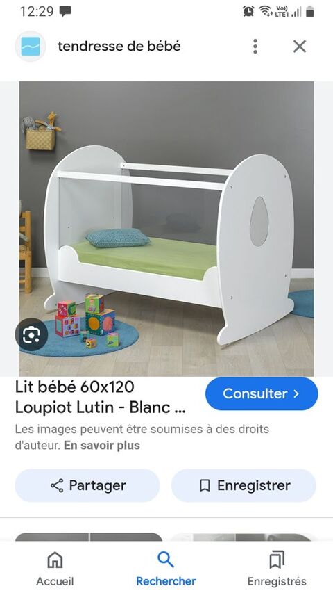 Lit b�b� plexiglas 60 Manonviller (54)