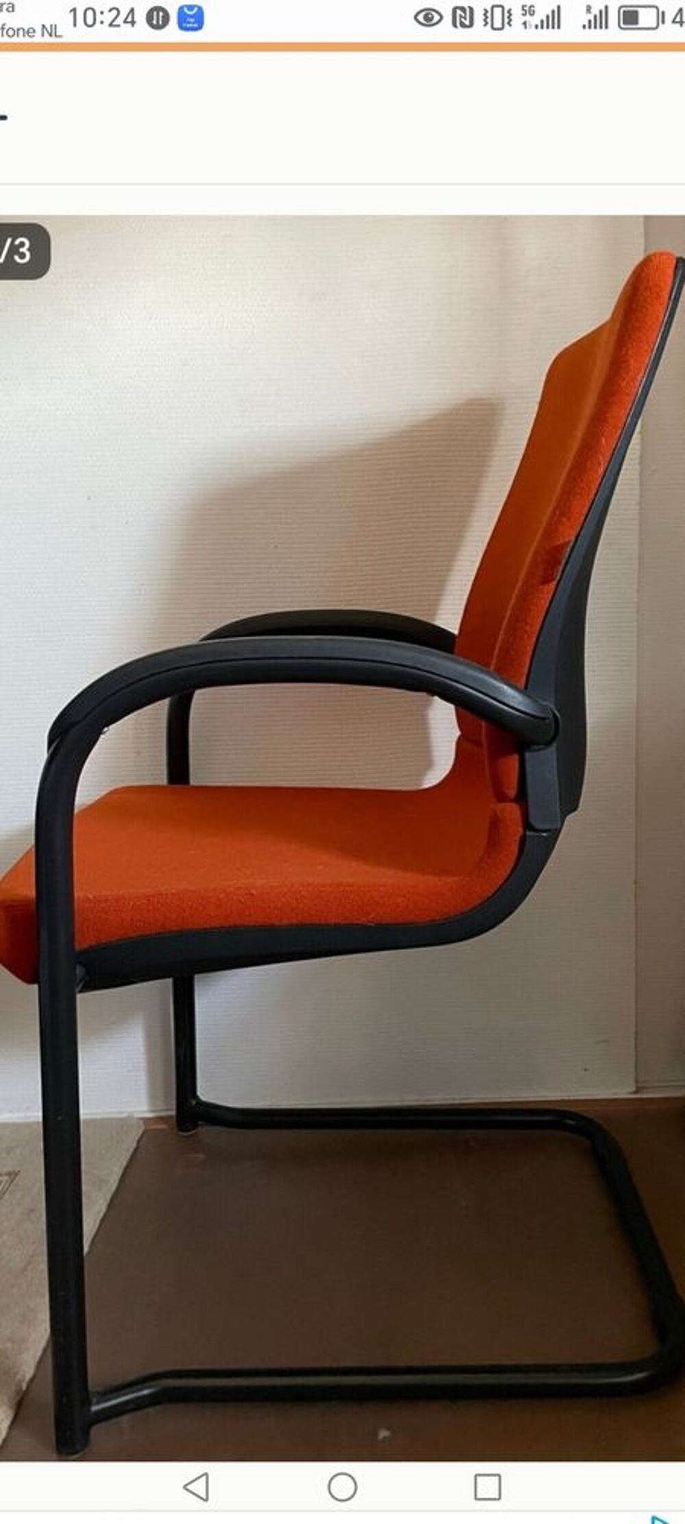 vendre un lot de 6 chaises de bureau ( Ahrend) Meubles