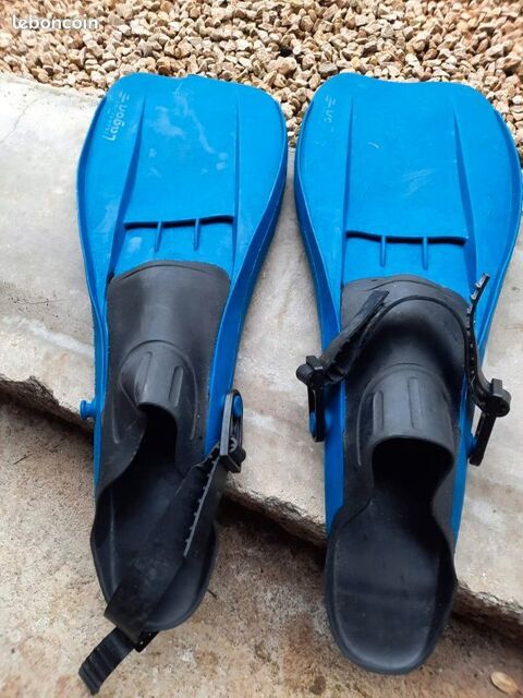 Palmes Dcathlon pointure 38/41 avec filet 10 Thilouze (37)