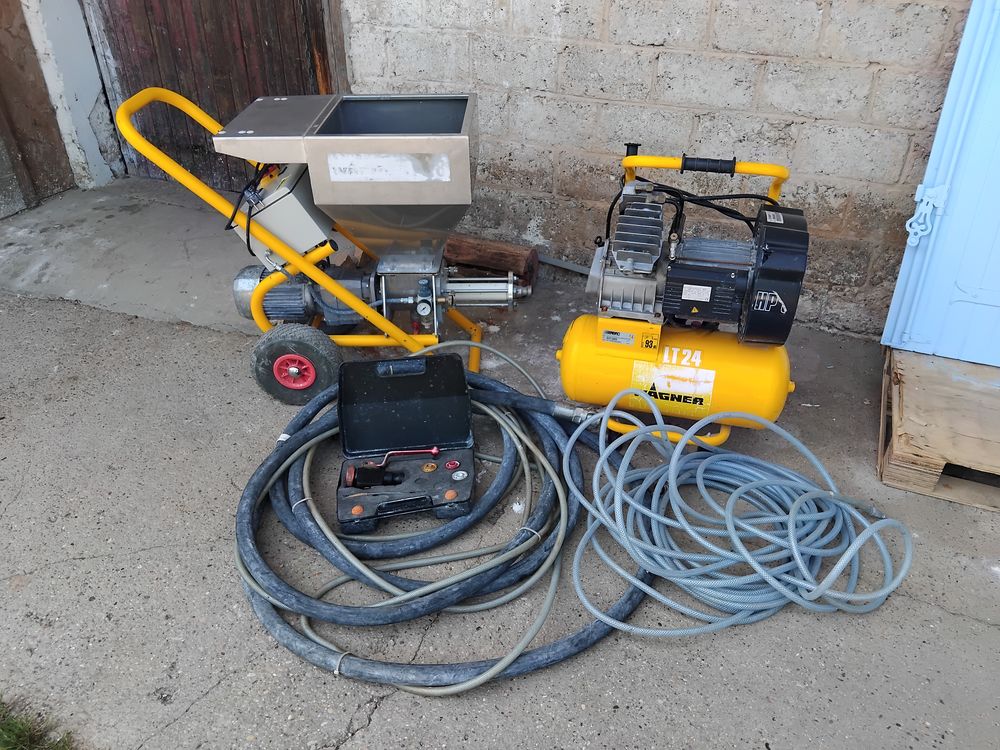 Machine &agrave; projeter + compresseur Bricolage