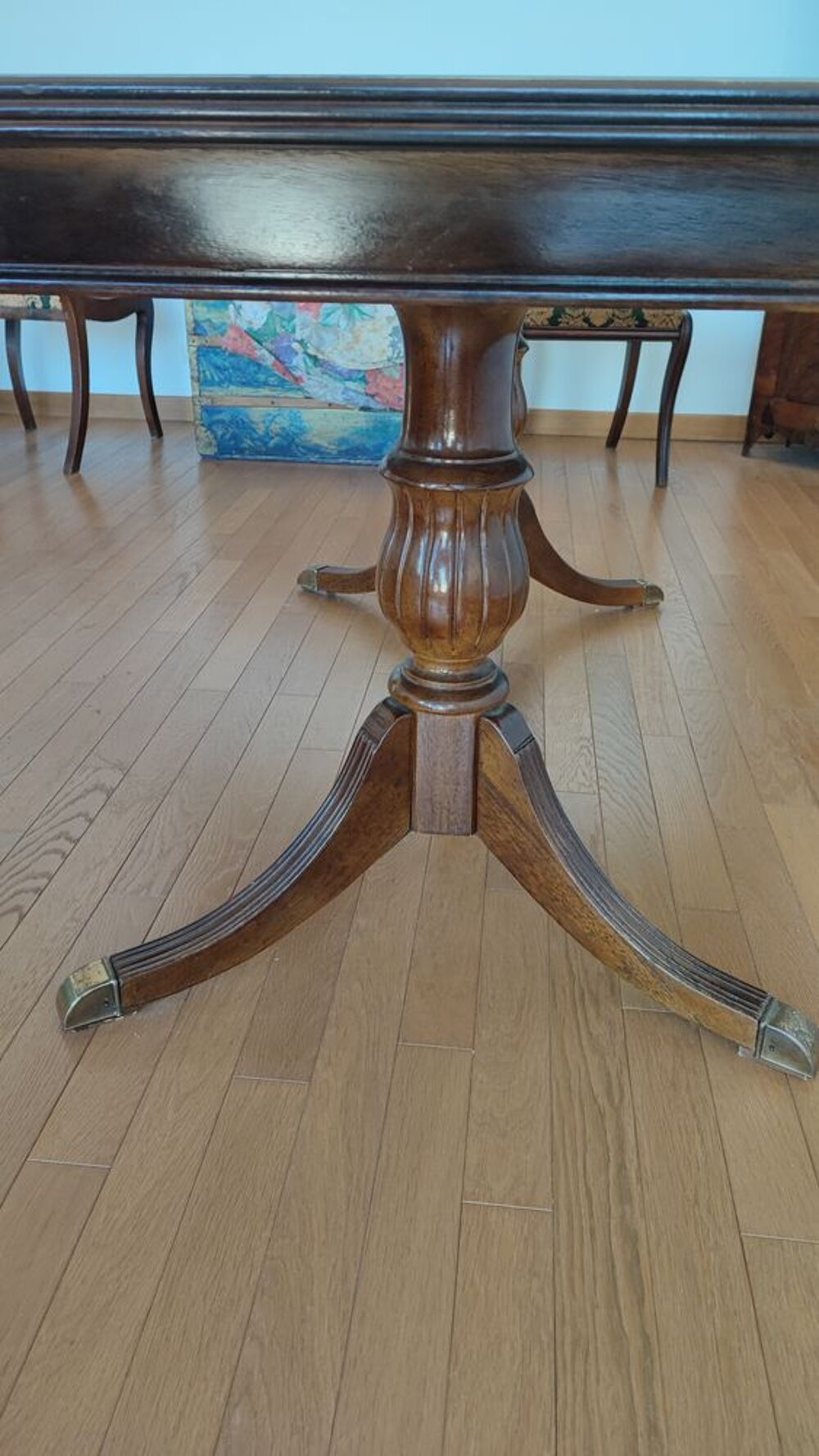 Table en acajou salle &agrave; manger 6 &agrave; 10 personnes Meubles