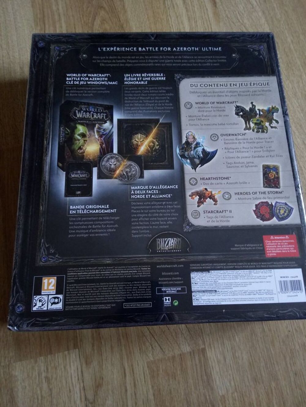 World of Warcraft: Battle for Azeroth-Edition Collector neuf Consoles et jeux vidéos