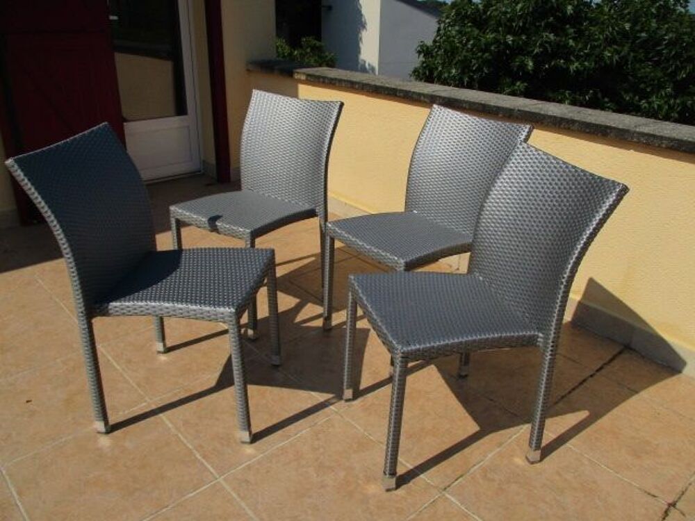 Lot de 4 chaises Design Gris Meubles