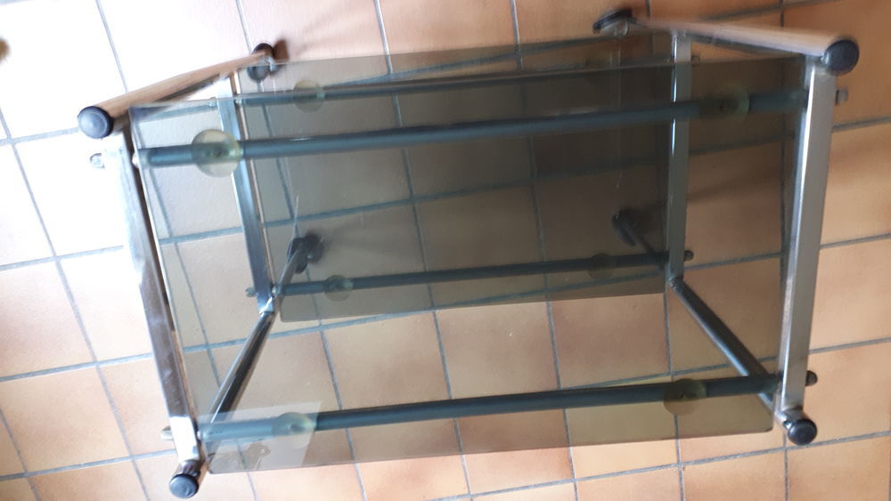 Desserte vintage &agrave; roulettes 1973 Meubles