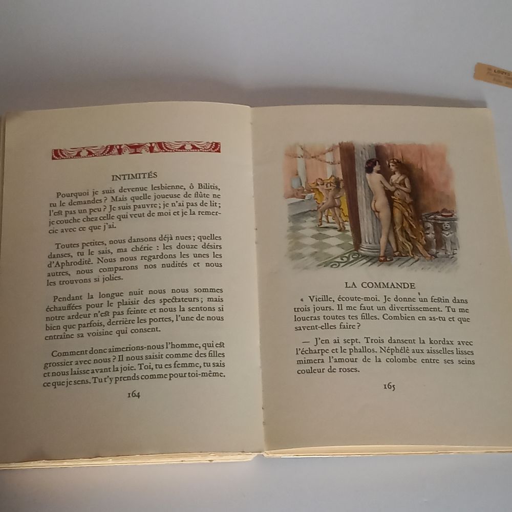 Rare, Les chansons de Bilitis, de P. Louys et illustrations Livres et BD