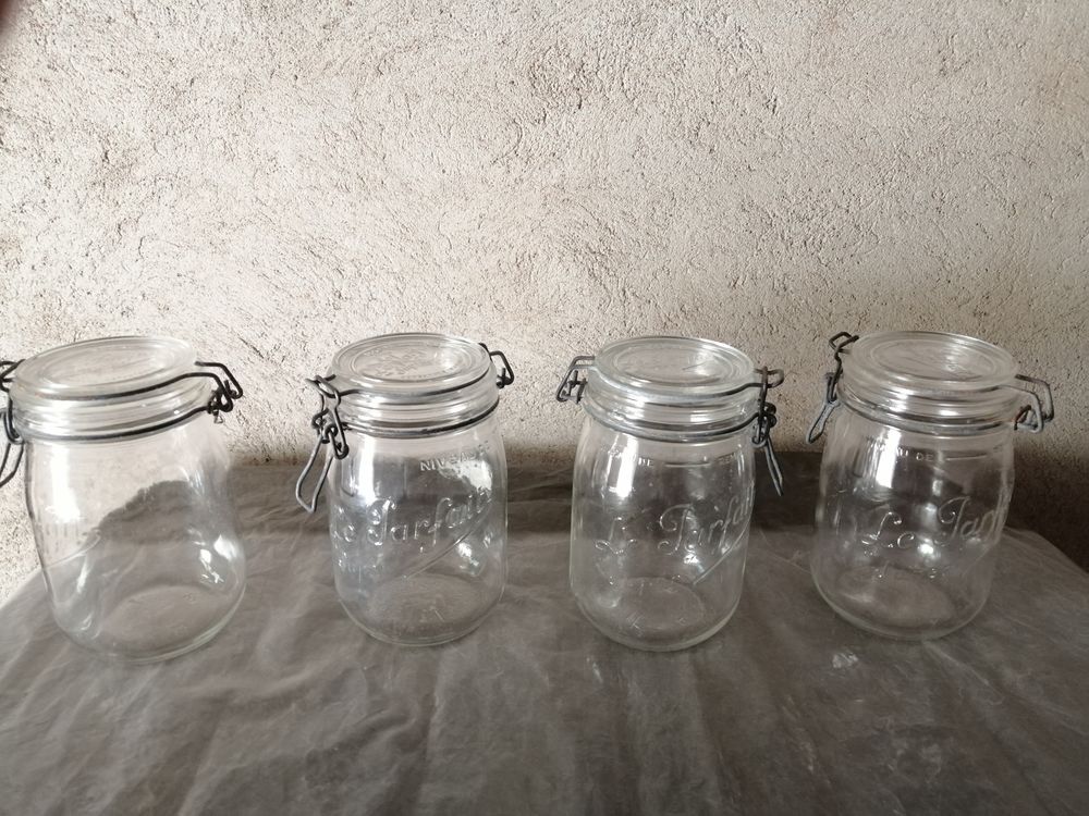 Lot de 4 bocaux de 1 litre Cuisine