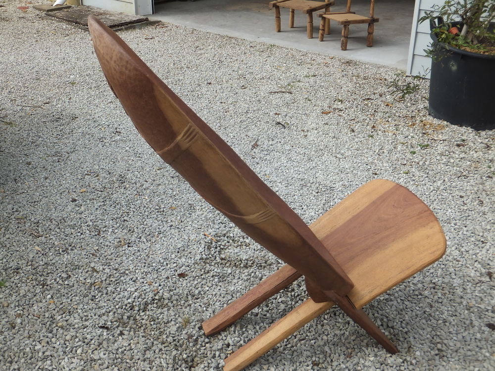 fauteuil africain en bois massif Meubles