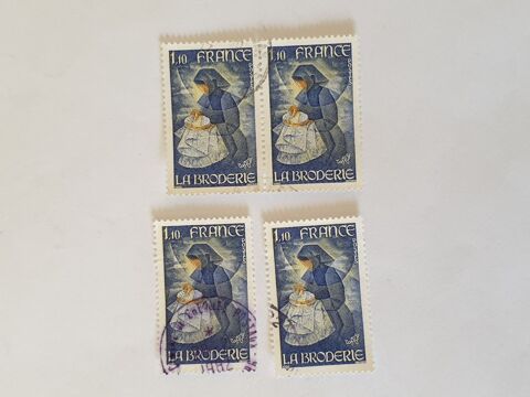Timbre france M�tiers d'art - La broderie -1980- lot 0.40 eu 0 Marseille 9 (13)
