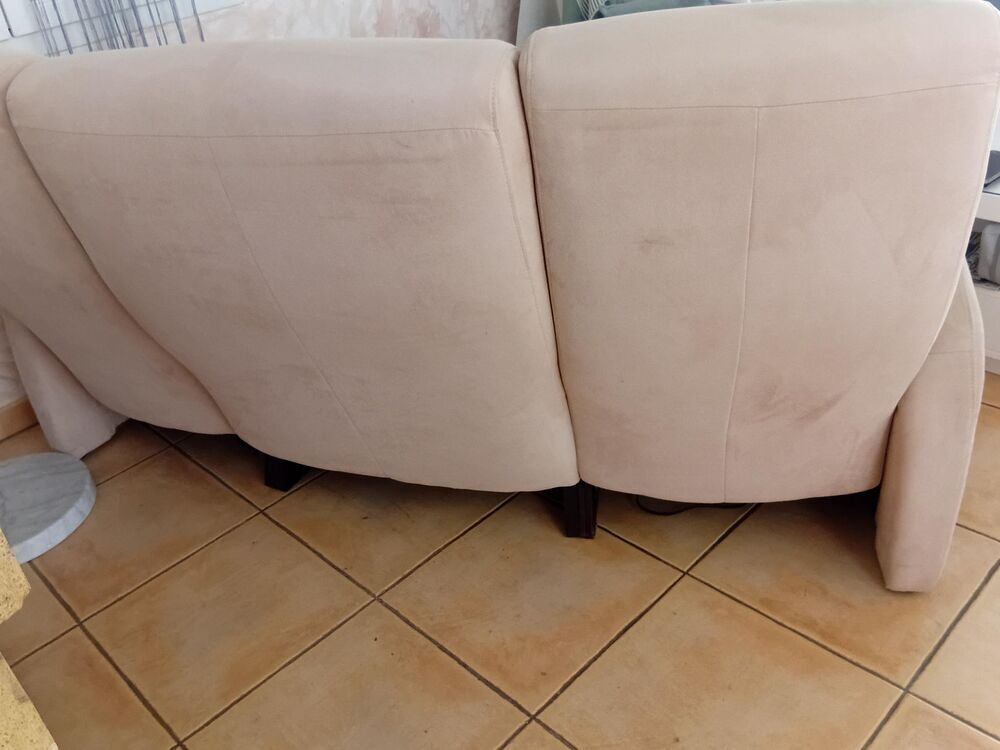 Canap&eacute; 3 places tissu beige Meubles