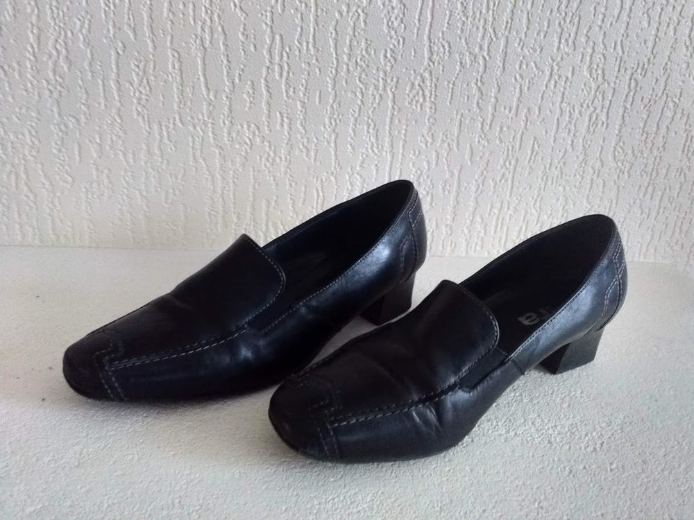 Mocassins noirs - Marque ARA - Pointure 36 Chaussures