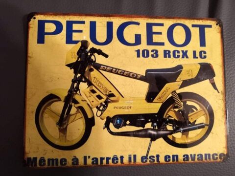 plaque en mtal mobylette Peugeot 103 RCX 23 Agen (47)