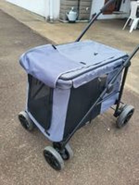   Poussette pliable  pour vieux chien  