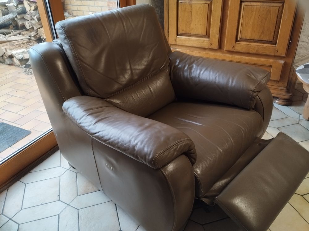 Salon en cuir de vachette Meubles