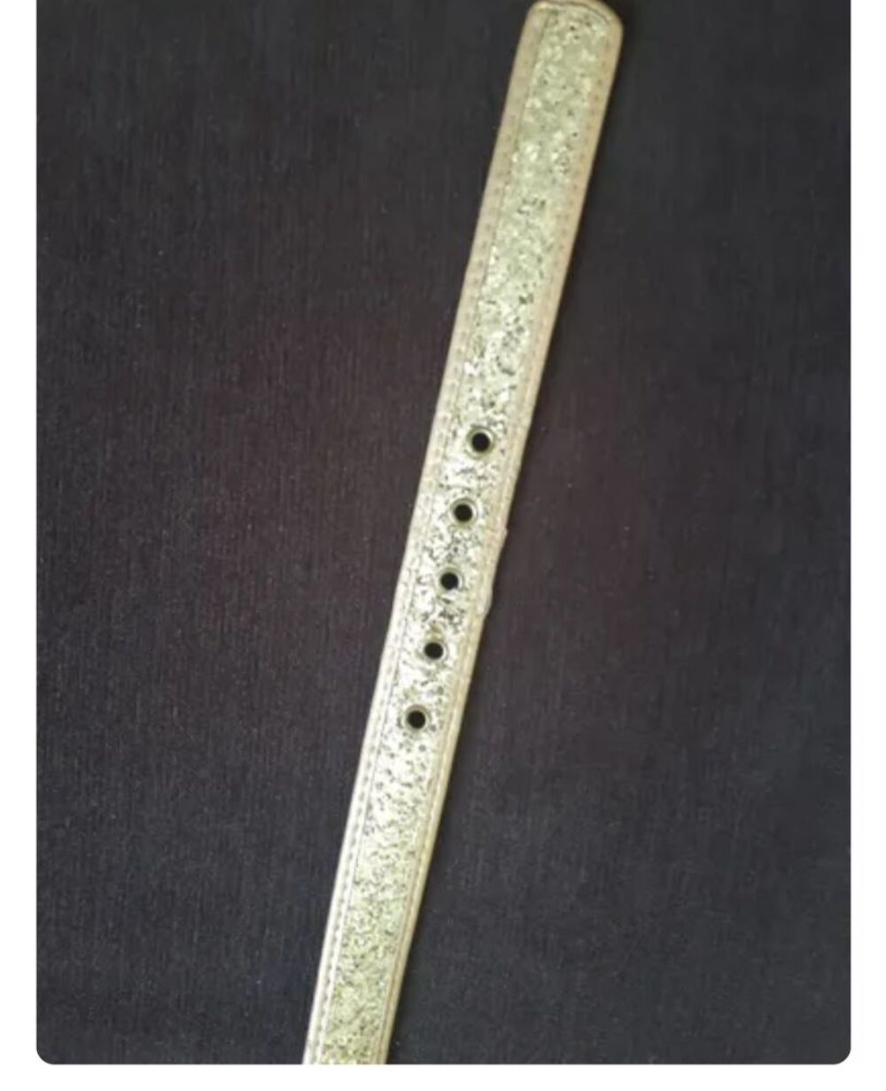 Ceinture dor&eacute;e &agrave; paillettes Maroquinerie