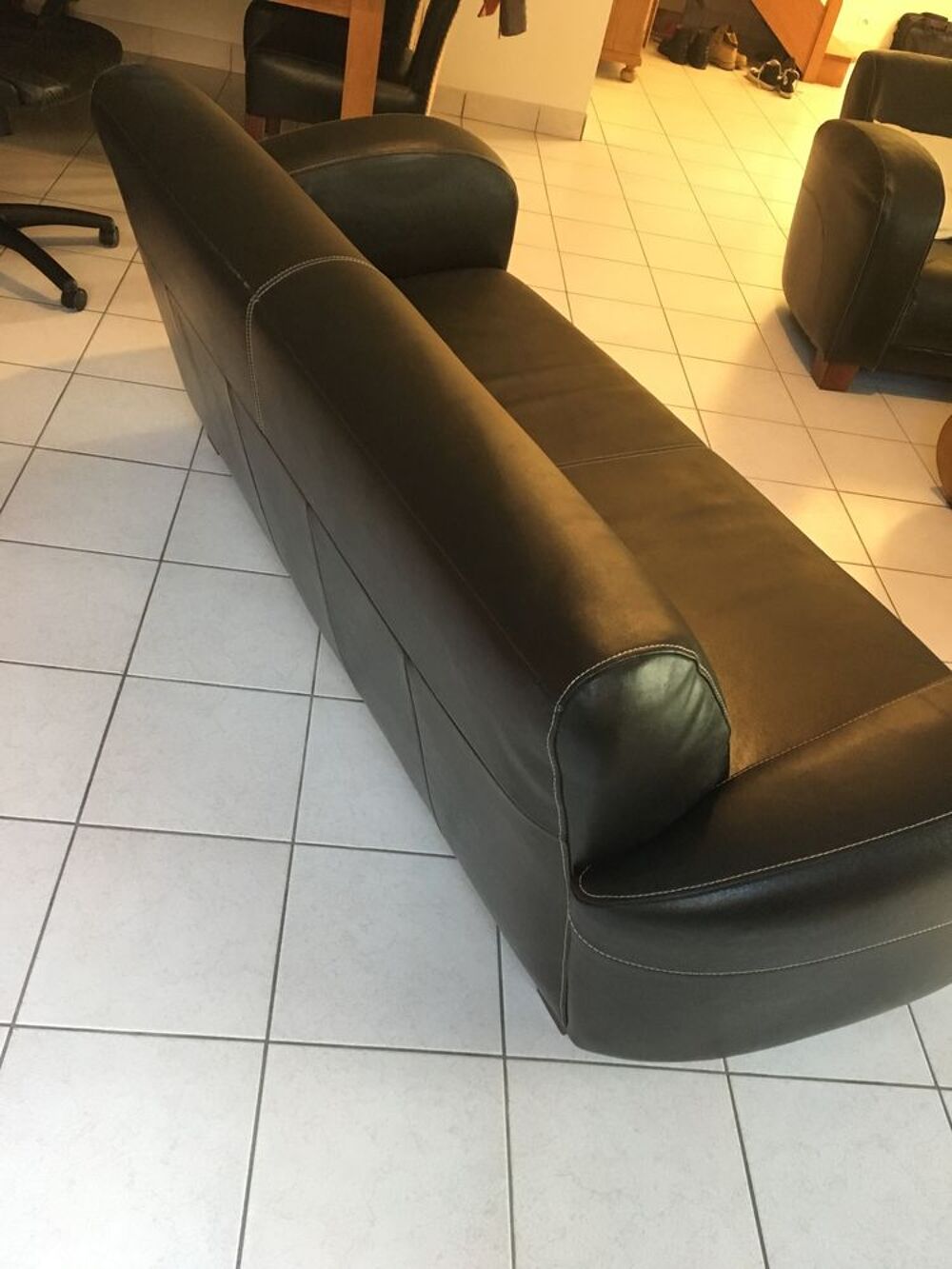 canape cuir marron Meubles