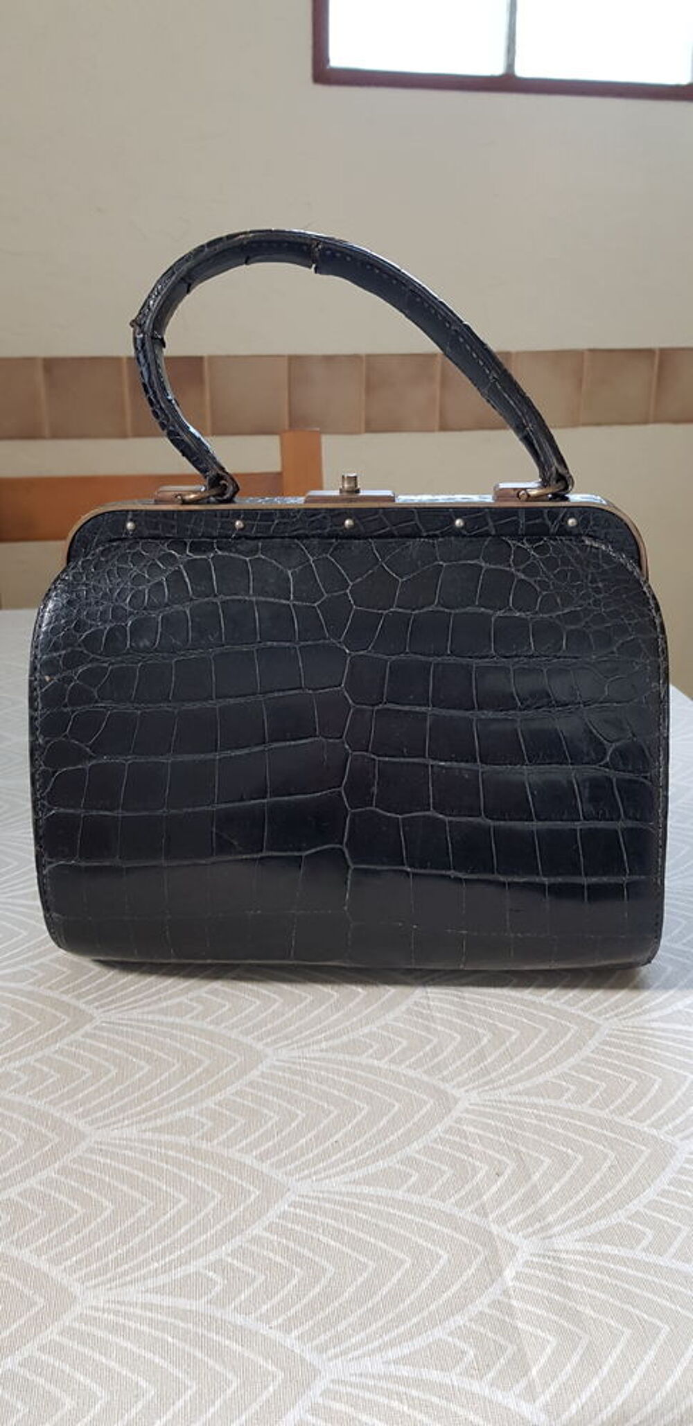 3 sacs croco vintage. Maroquinerie