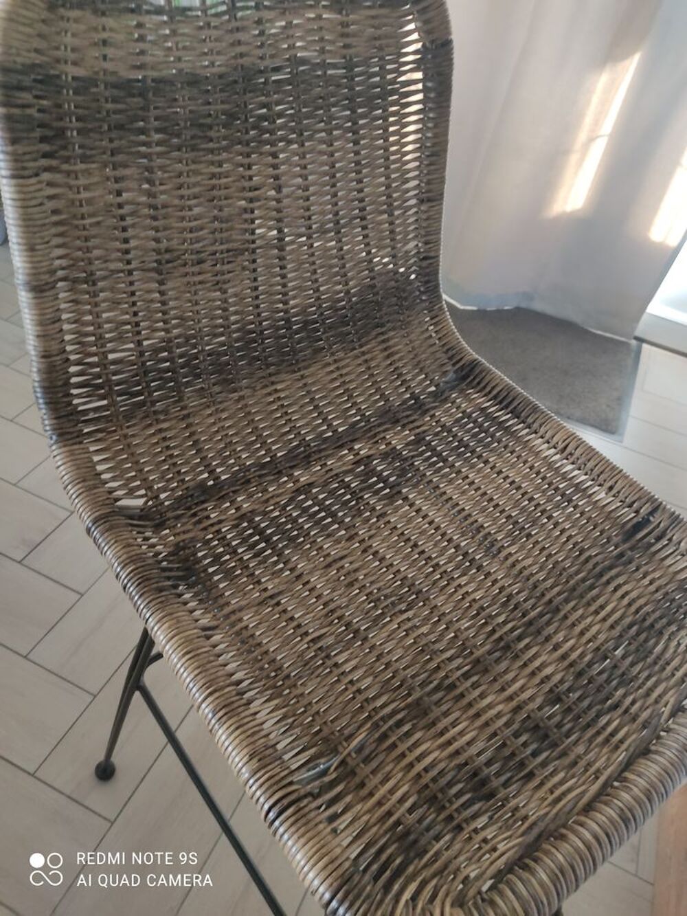 Chaise haute osier Casa Meubles