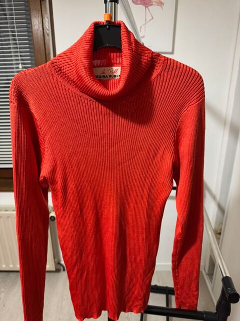 ? Pull Col Roulé Regina Rubens ? 100% Soie ? Rouge Vif 125 Précy-sur-Oise (60)