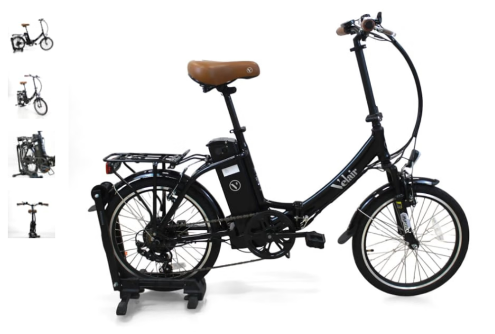 V&eacute;lo pliant &eacute;lectrique noir VELAIR Urban EVOLUTION Vélos