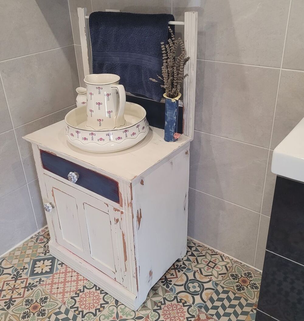 Support de lavage Shabby Chic pour chambre ou salle de bain Meubles
