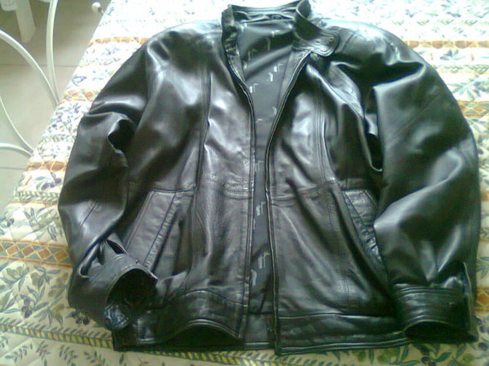 BLOUSON cuir Homme Vêtements