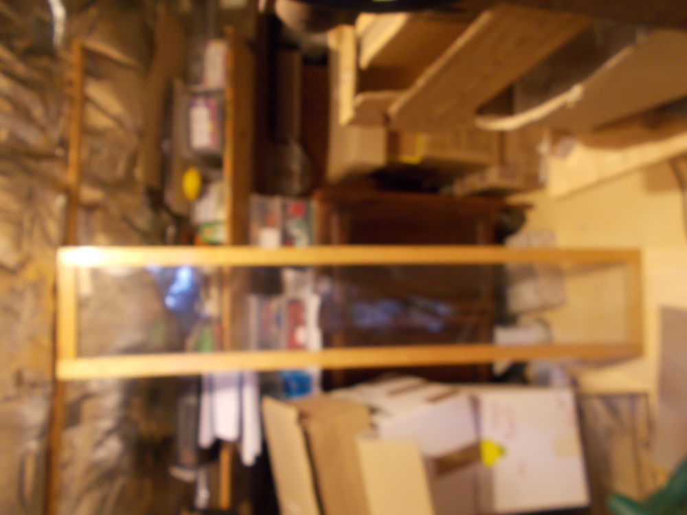 2 vitres encadr&eacute;es pour vitrine &agrave; faire soi m&ecirc;me Meubles