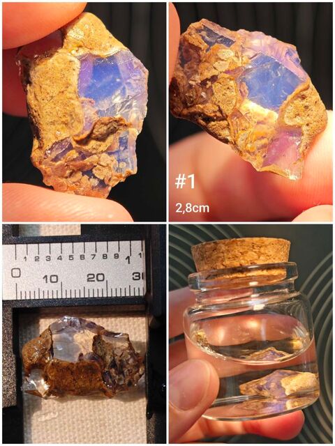 Opale Wello naturelle bleu d'thiopie 20 Brignoles (83)