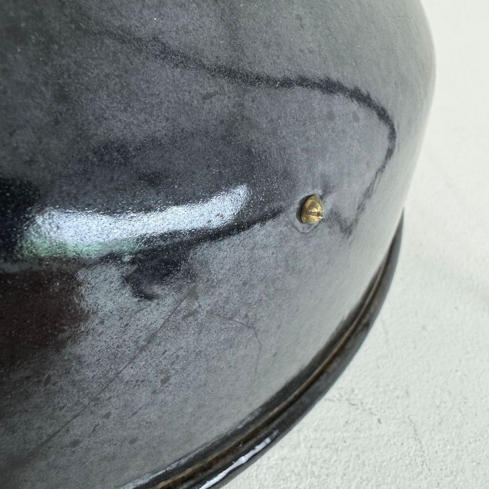 PAIRE D'ANCIENNES SUSPENSIONS EMAILL&Eacute;ES " MAZDA " 35 CM INDU Décoration