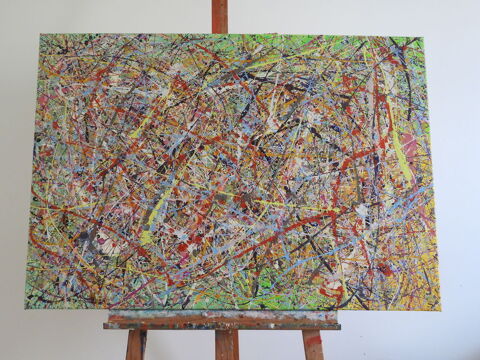 Tableau acrylique sur toile - Aurore bor�ale 175 Cond�-sur-Noireau (14)