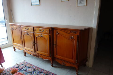ENSEMBLE MERISIER BUFFET- TABLE RONDE ET CHAISES 750 Lyon 3 (69)