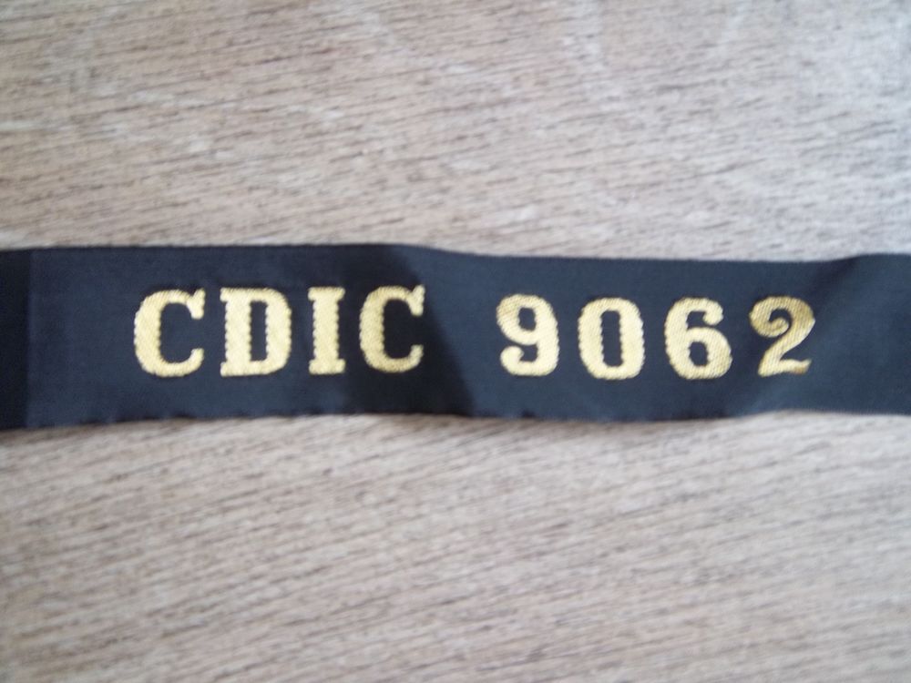 bande bachi marine nationale Cdic 9062 chaland de d&eacute;barqueme 
