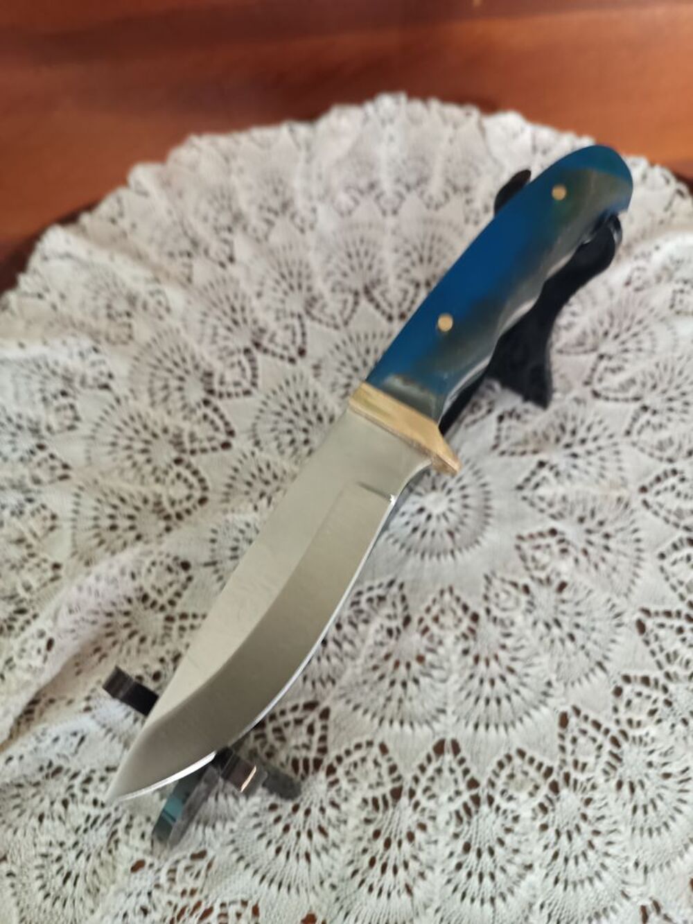 Couteau Chasseur Artisanal (R&eacute;sine &amp; corne) 