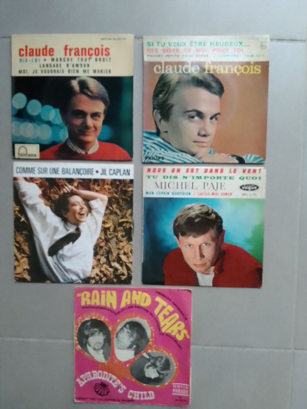 lot de 5 disques vinyls 45 tours Audio et hifi