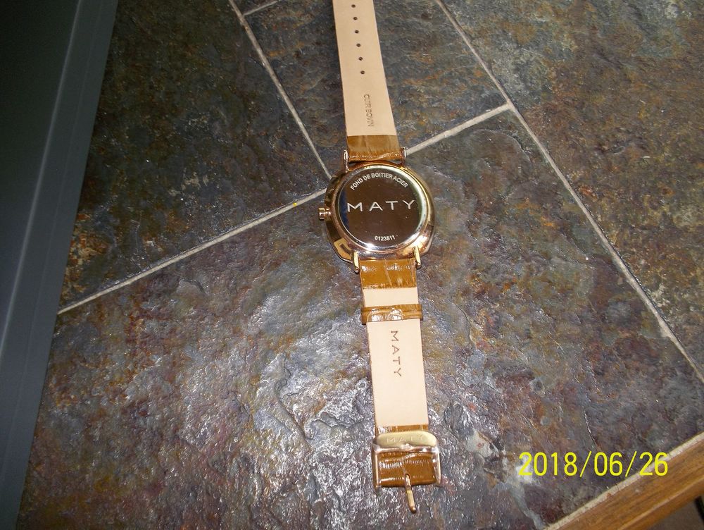 une montre maty plaqu&eacute;e or &eacute;tat neuve Bijoux et montres