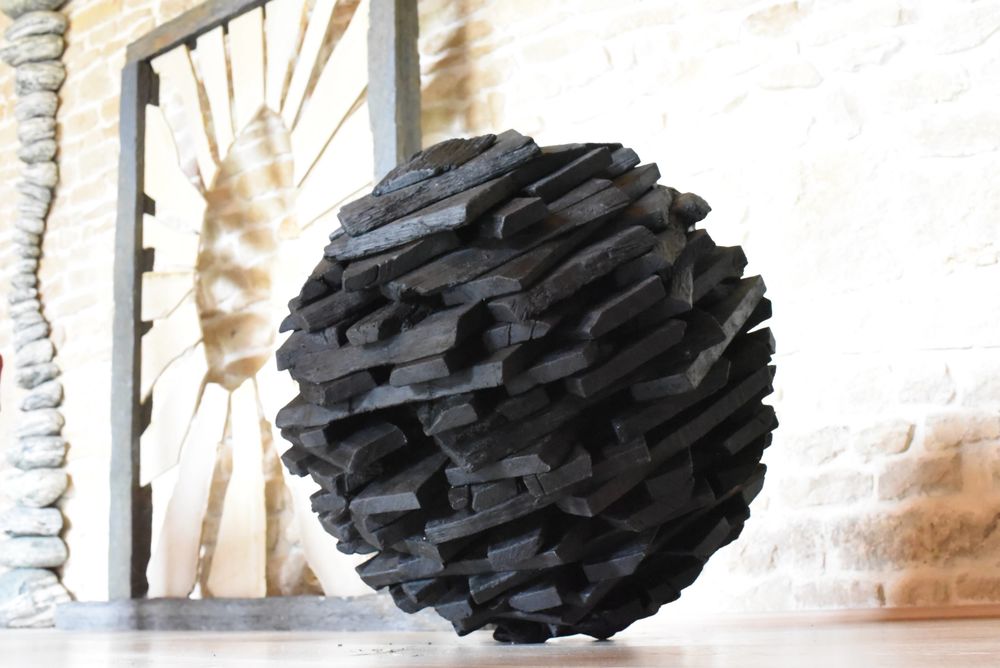 Sculpture en Bois Br&ucirc;l&eacute; - D&eacute;coration Maison - Statue Jardin
Décoration