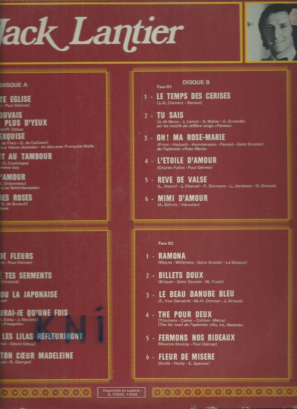Vinyle 33T , Jack Lantier D- D -O1976 CD et vinyles