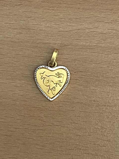 Mdaille pendentif Capricorne plaqu or c?ur 1.2 cm
Signe As 16 Saint-Prix (95)